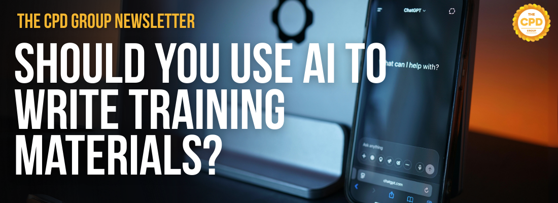 Should You Use AI to Write Training Courses?